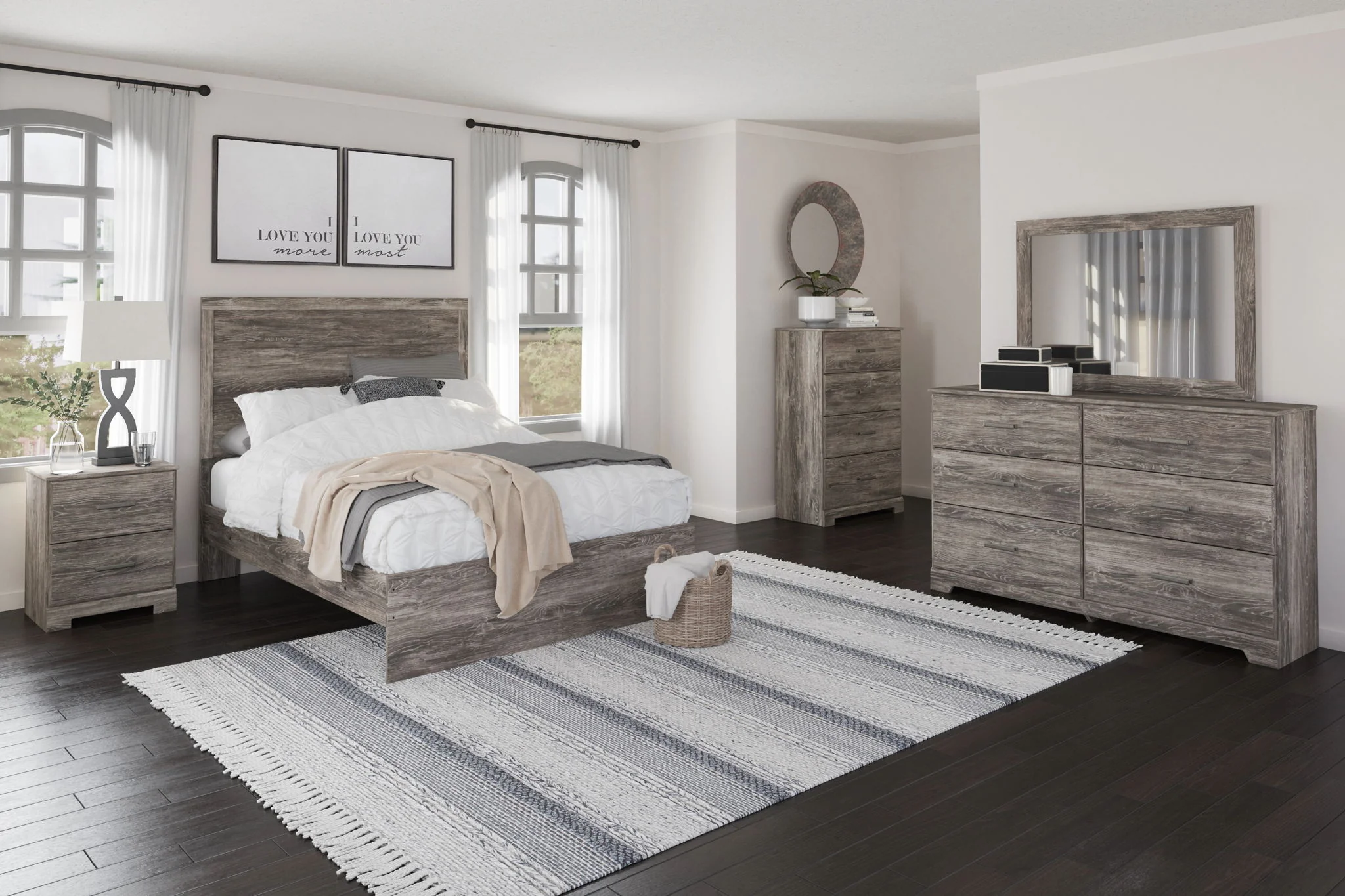Ralinksi - Gray - Full Panel Bed - Image 2