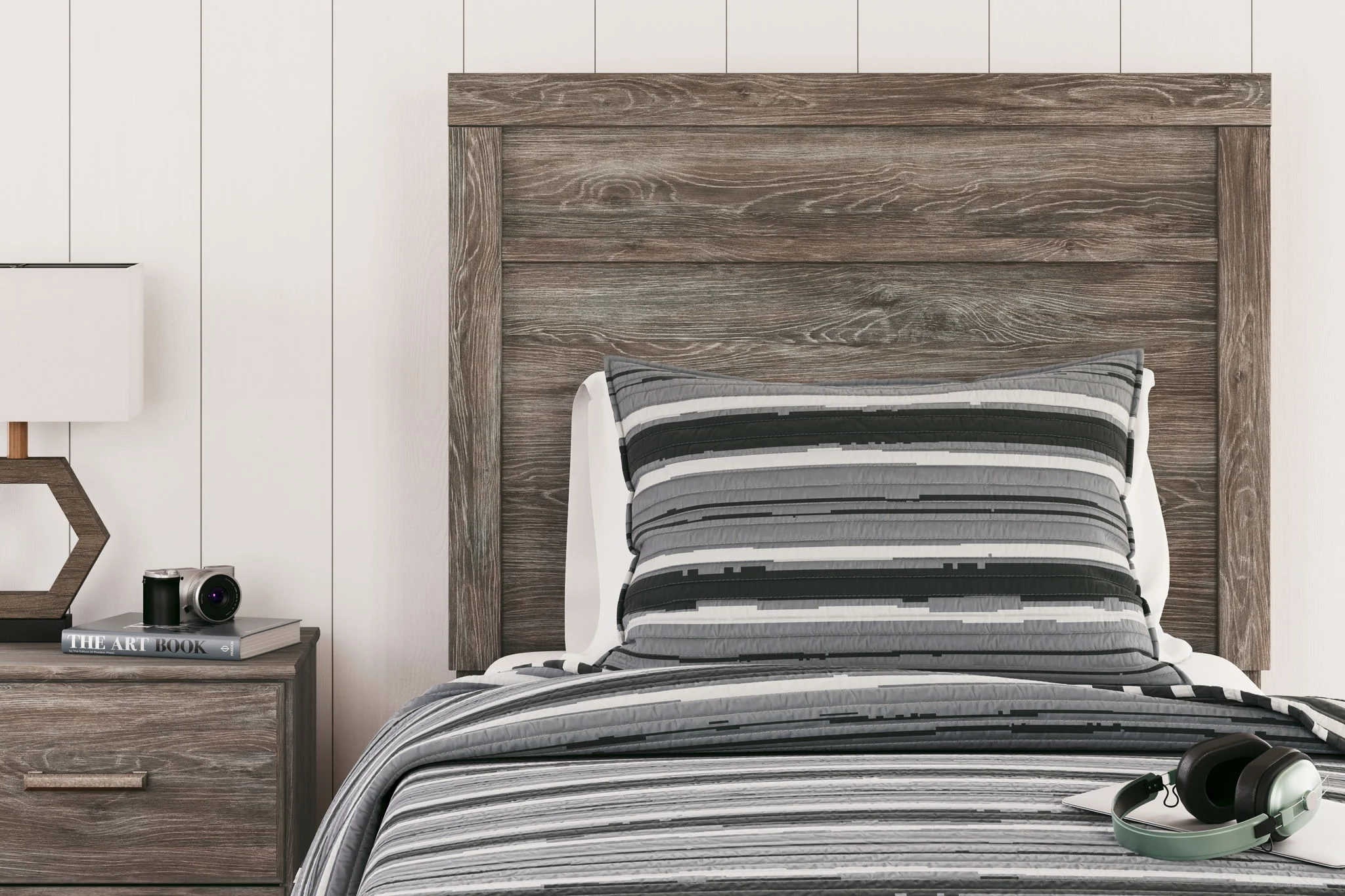 Ralinksi - Gray - Twin Panel Bed - Image 9