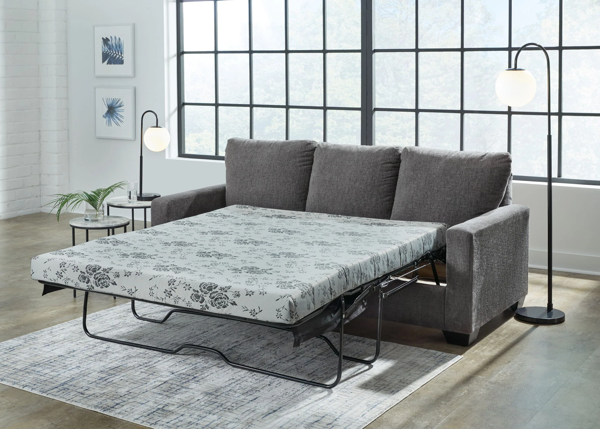 Rannis - Pewter - Queen Sofa Sleeper - Image 7