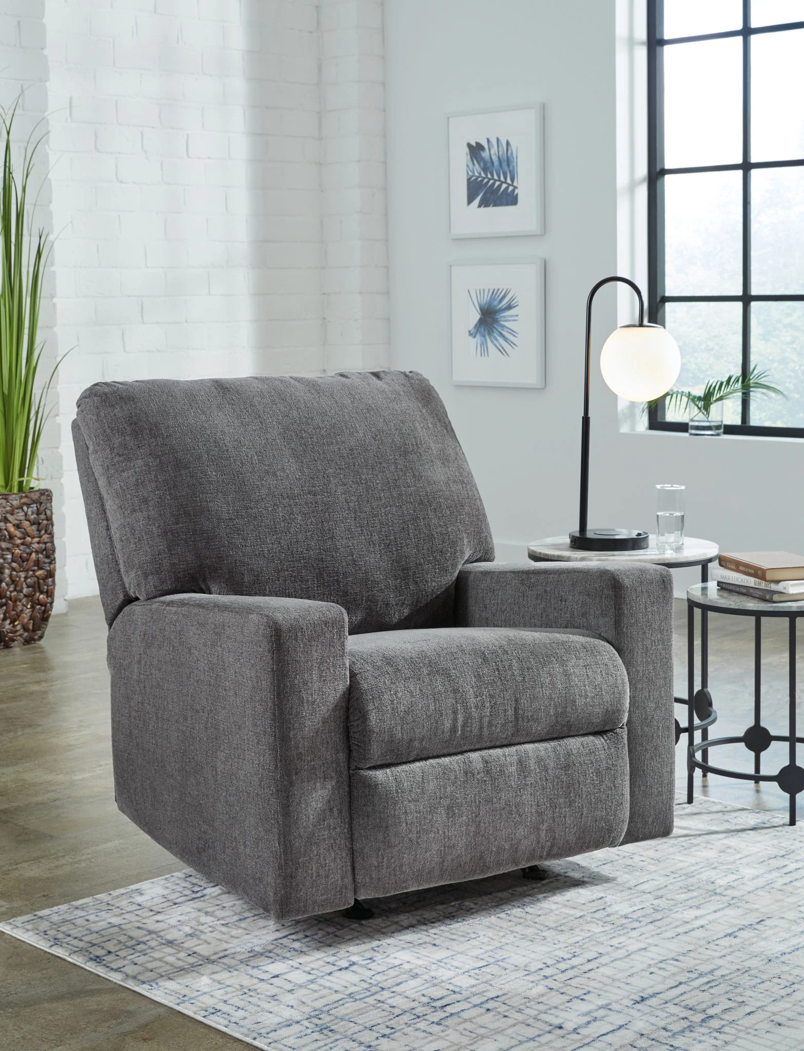 Rannis - Pewter - Rocker Recliner - Image 2