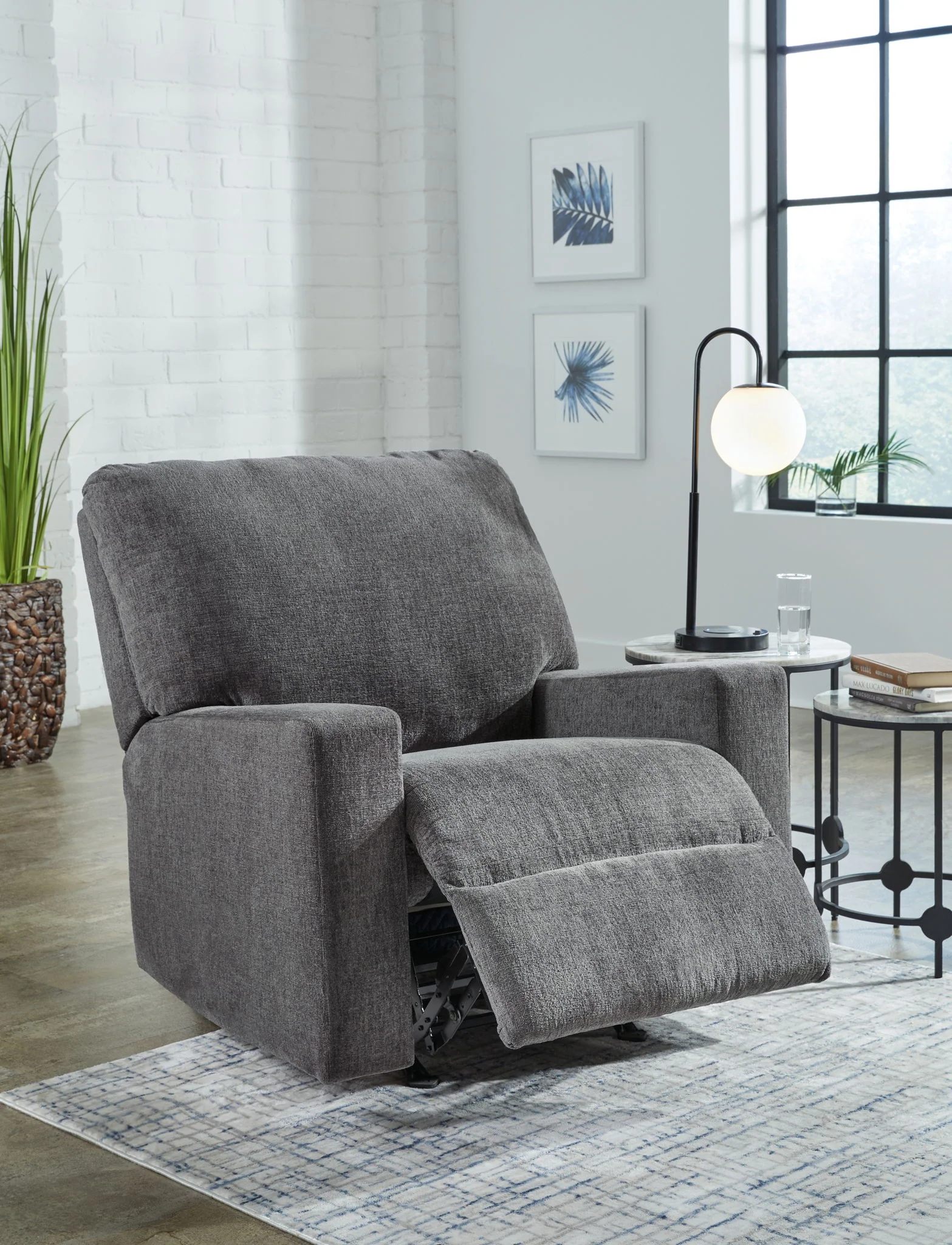 Rannis - Pewter - Rocker Recliner - Image 7