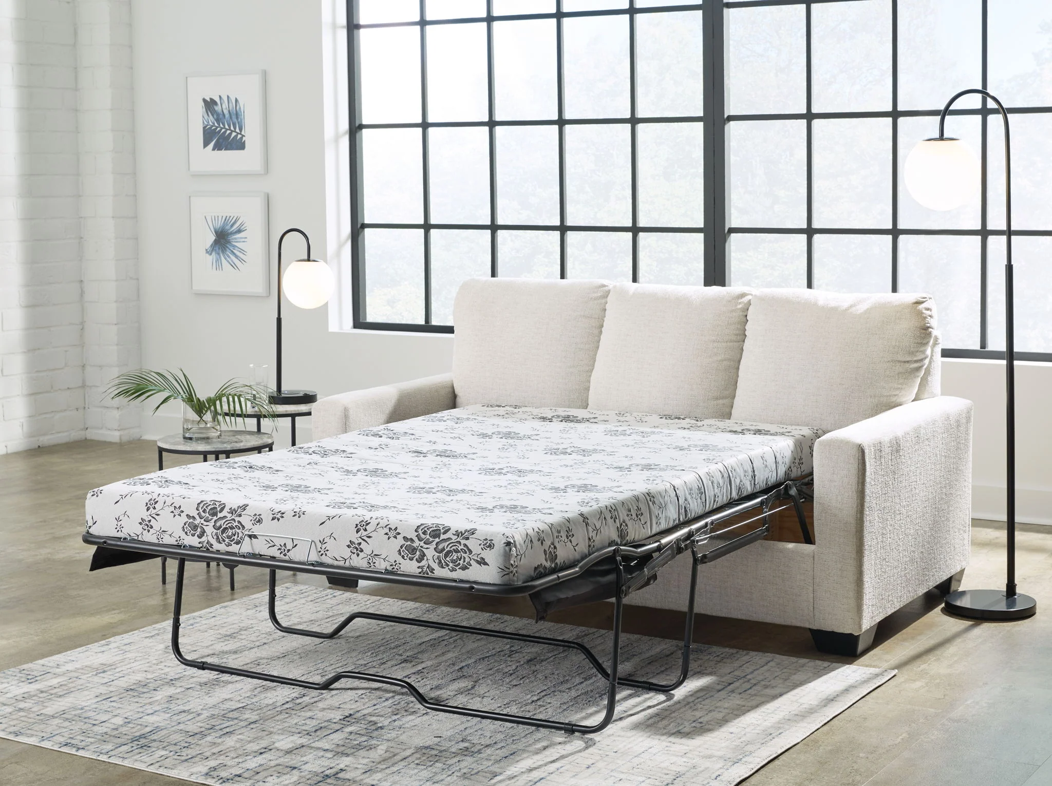 Rannis - Snow - Full Sofa Sleeper - Image 8