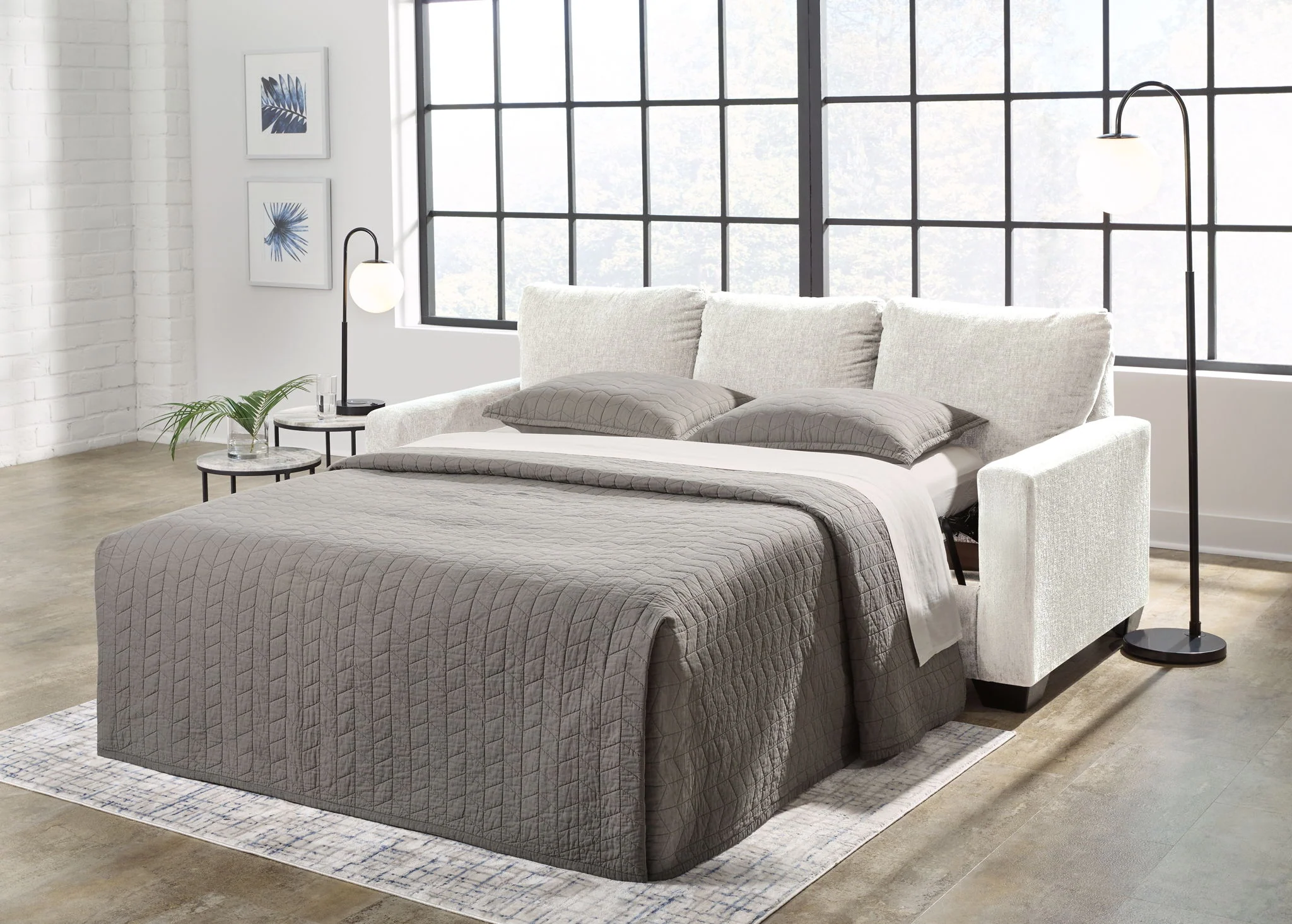 Rannis - Snow - Queen Sofa Sleeper - Image 6