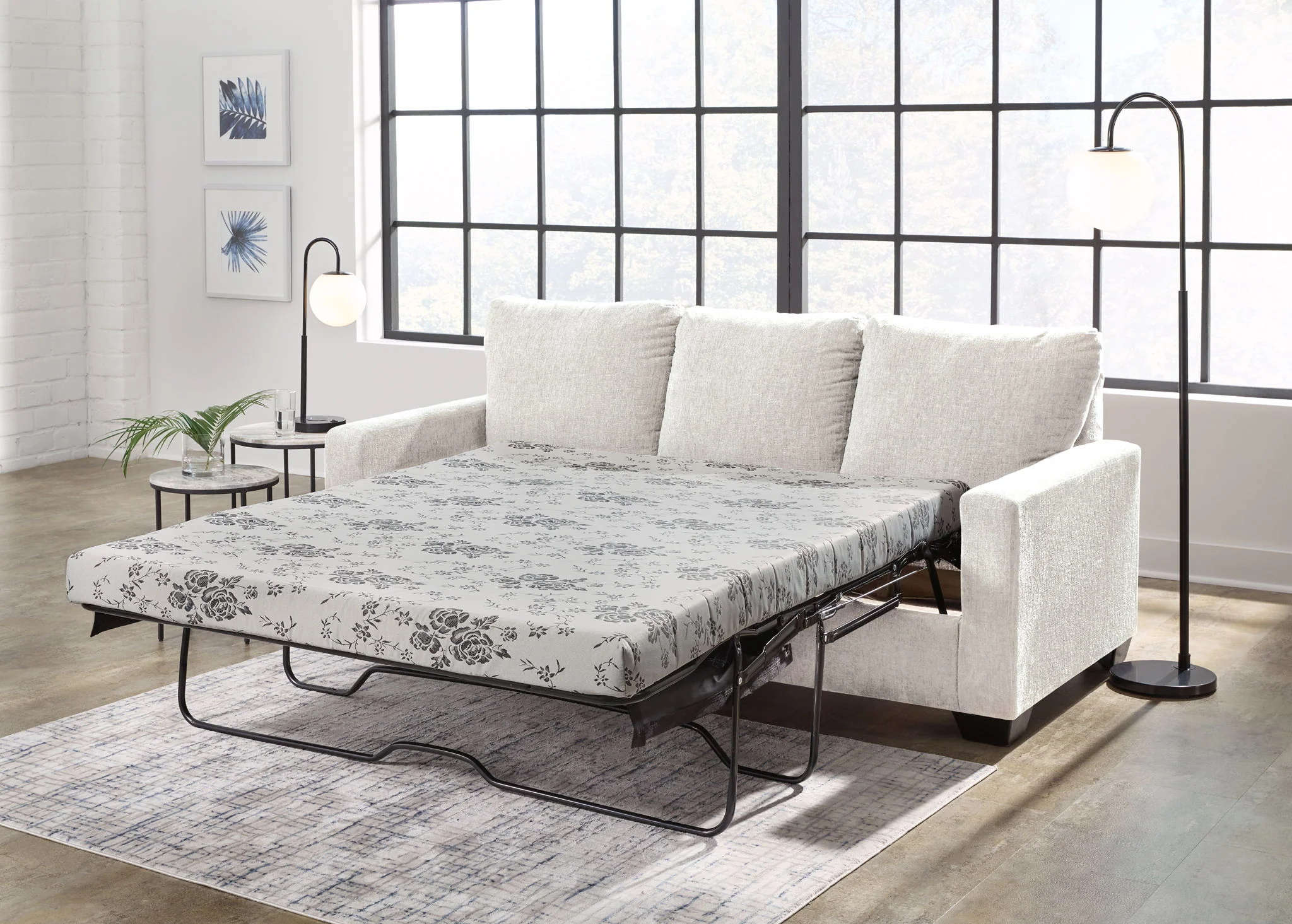 Rannis - Snow - Queen Sofa Sleeper - Image 7