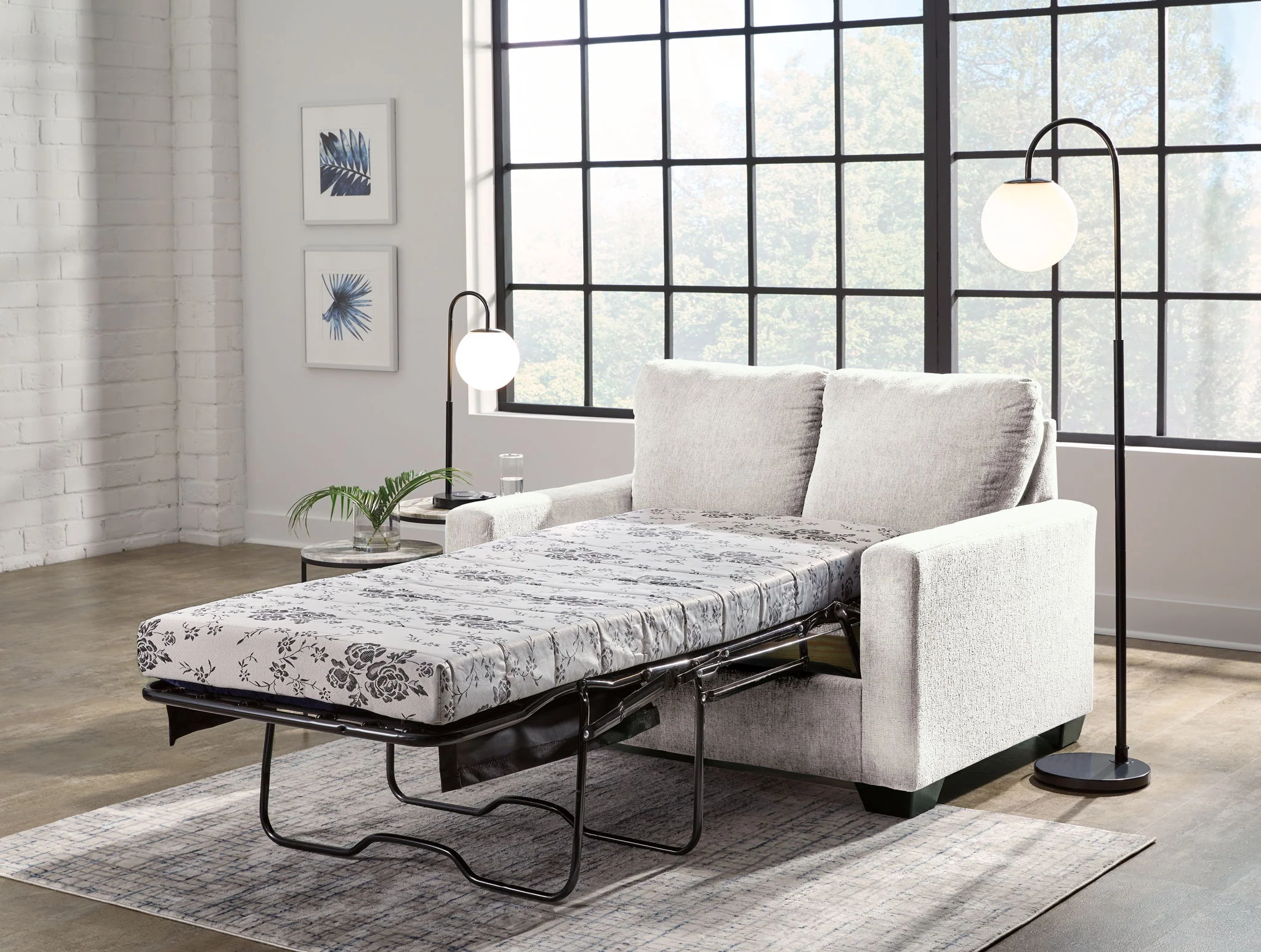 Rannis - Snow - Twin Sofa Sleeper - Image 8