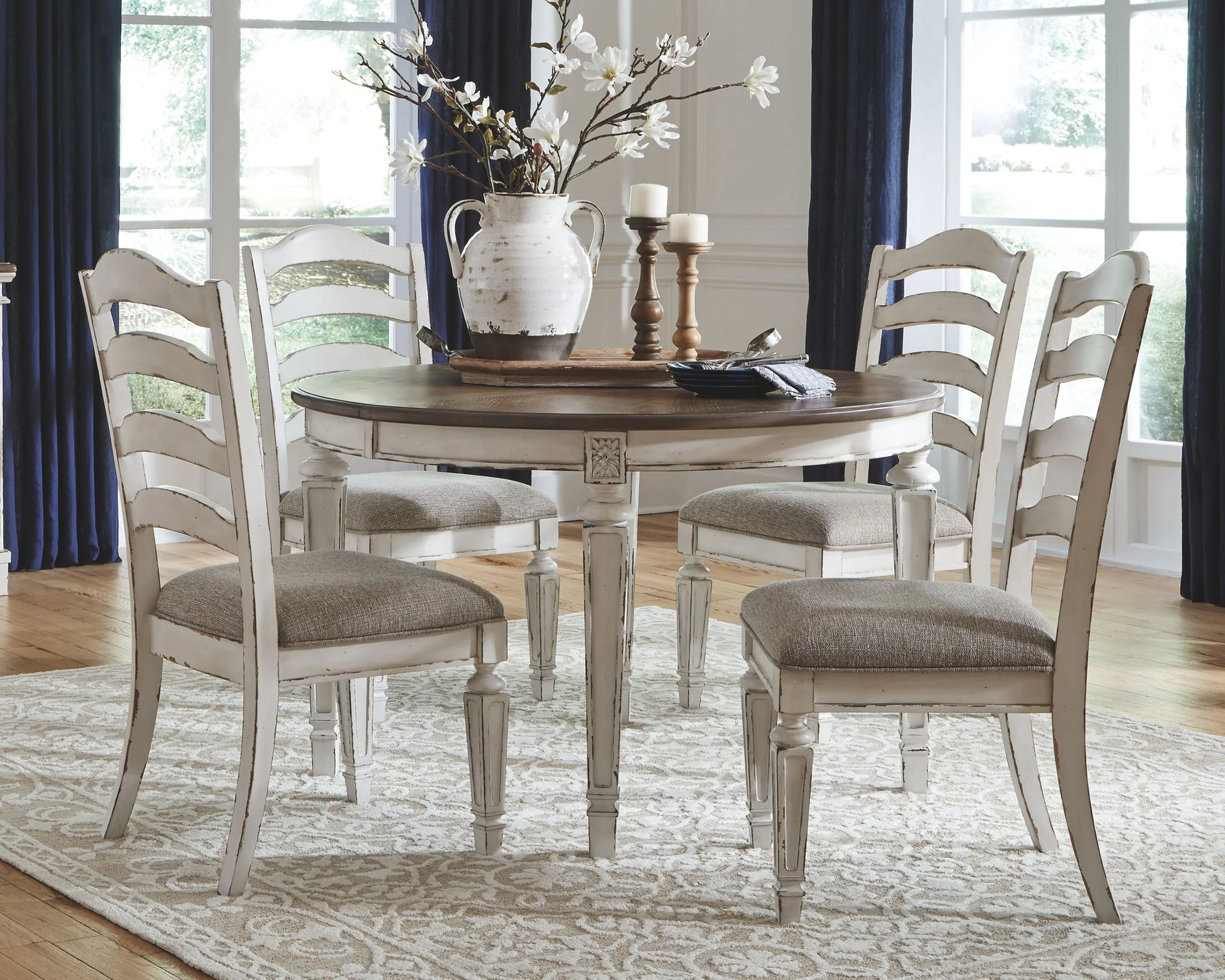 Realyn - Chipped White - Dining Uph Side Chair (Set of 2) - Ladderback - Image 6