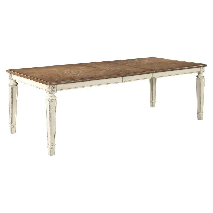 Realyn - Chipped White - Rect Dining Room Ext Table