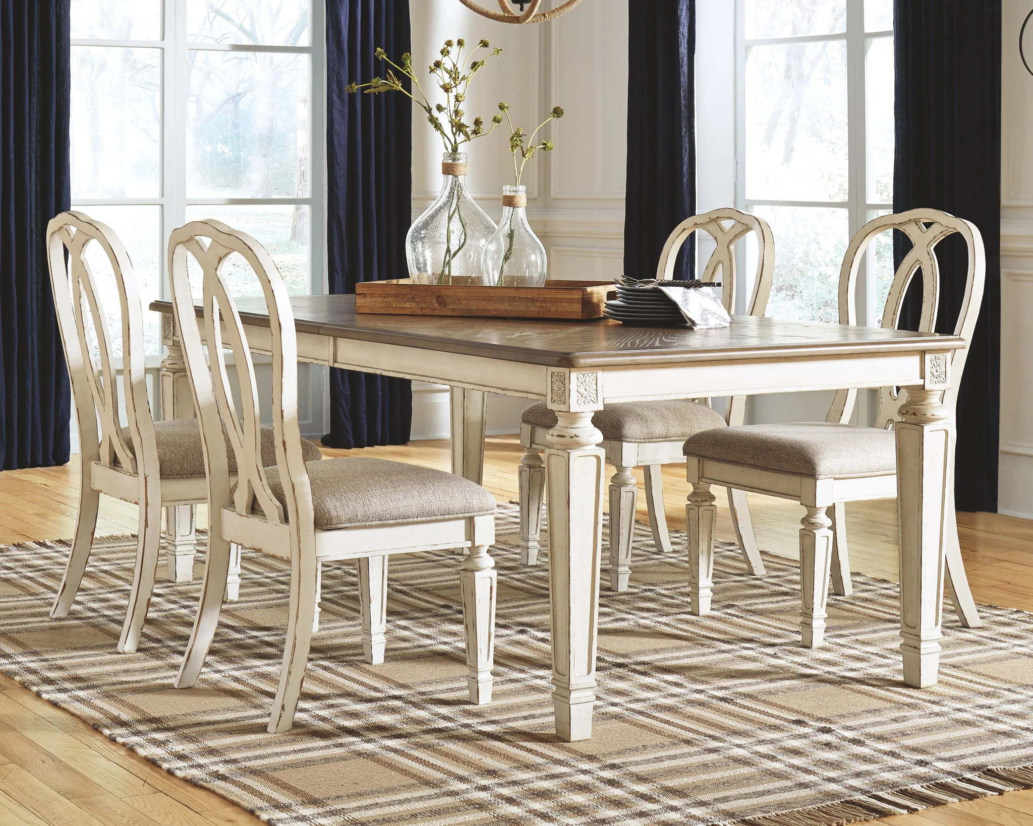 Realyn - Chipped White - Rect Dining Room Ext Table - Image 2