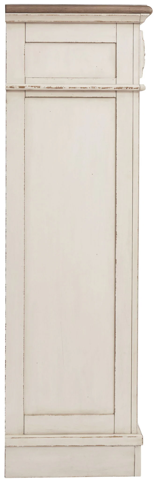 Realyn - White / Brown / Beige - Five Drawer Chest - Image 7