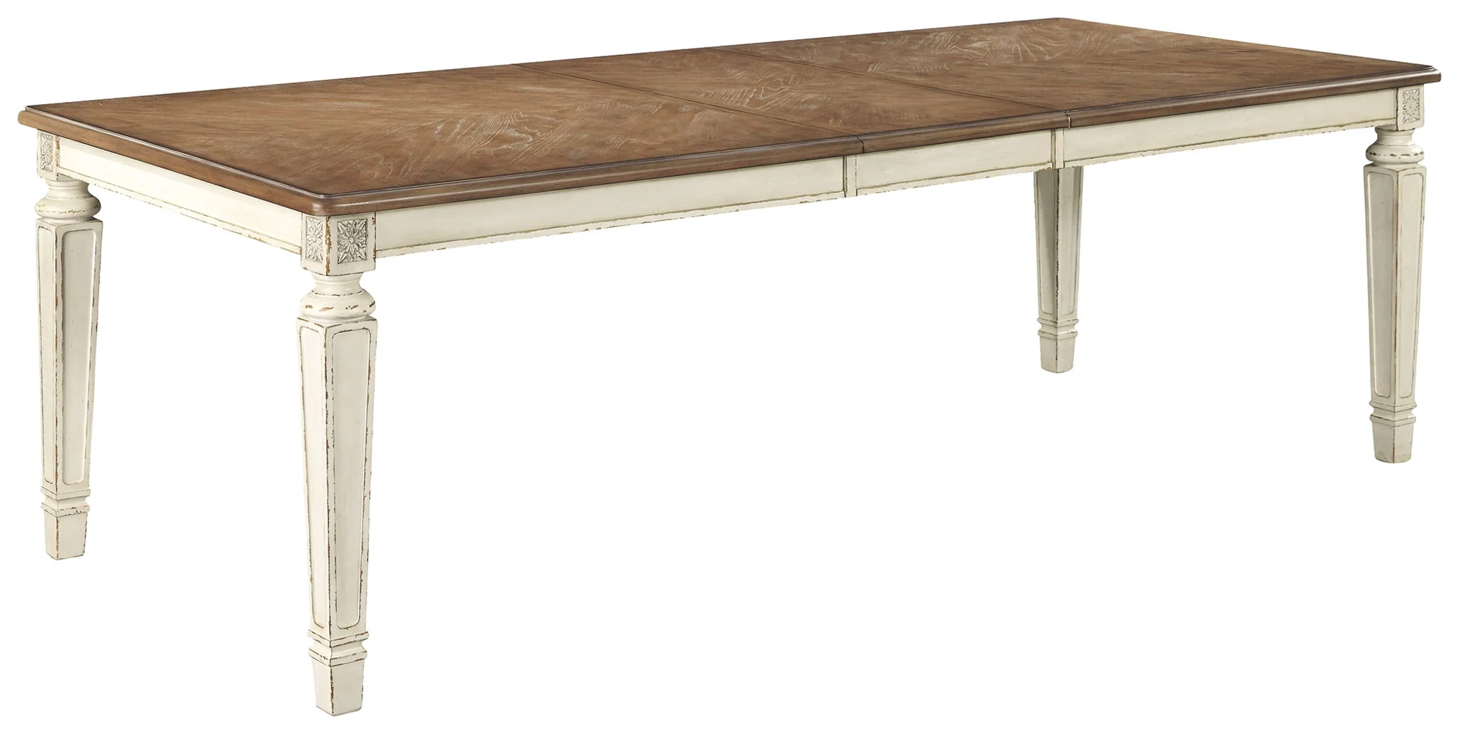 Realyn - White - 9 Pc. - Extension Table, 4 Ladderback Side Chairs, 4 Ribbon Back Side Chairs - Image 2