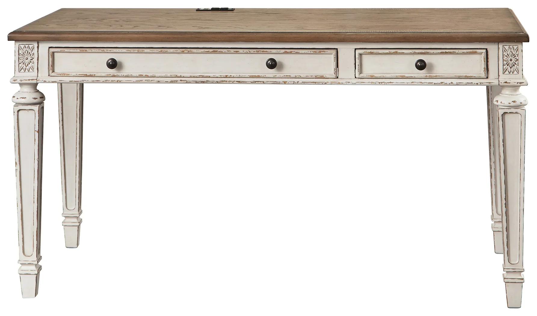Realyn - Light Brown - Home Office Desk - Image 3