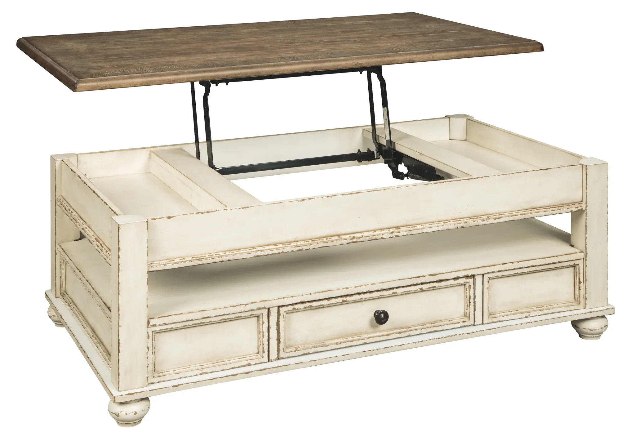 Realyn - White / Brown - Lift Top Cocktail Table - Image 6