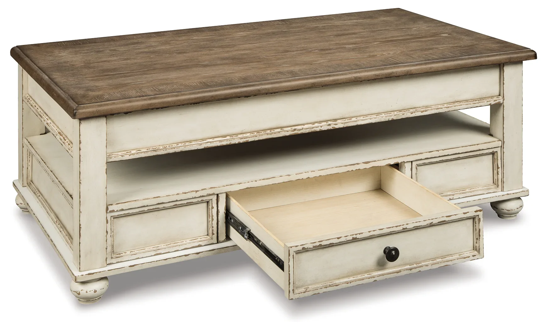 Realyn - White / Brown - Lift Top Cocktail Table - Image 7