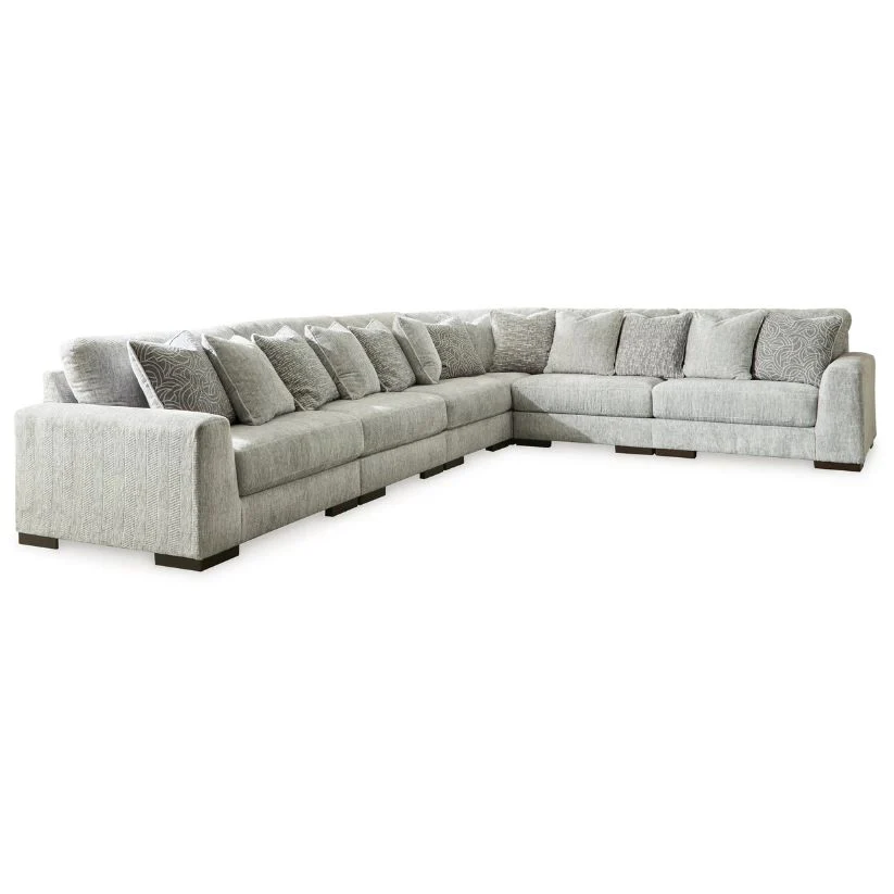 Regent Park - Pewter - 6-Piece Sectional