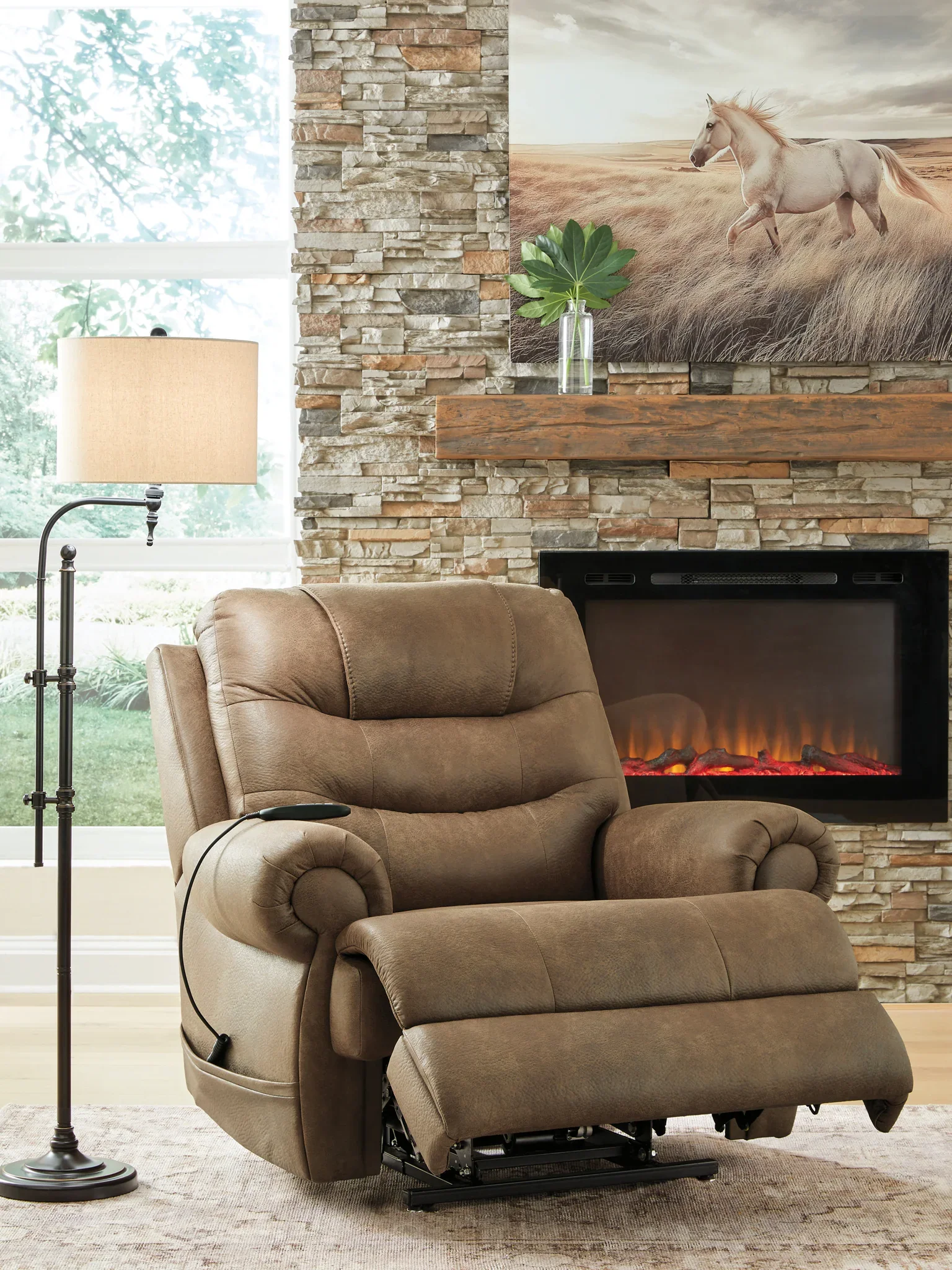 Revived and Restored - Power Lift Recliner - Earth - Image 8