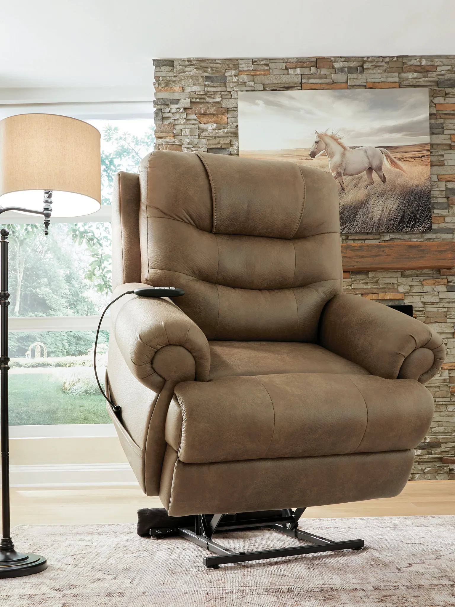 Revived and Restored - Power Lift Recliner - Earth - Image 9