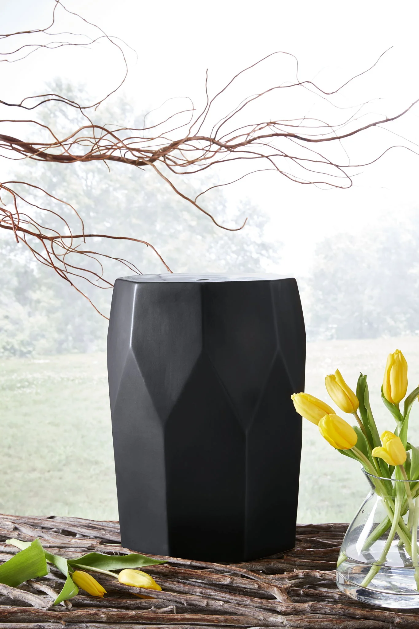 Rhysworth - Black - Stool - Image 2