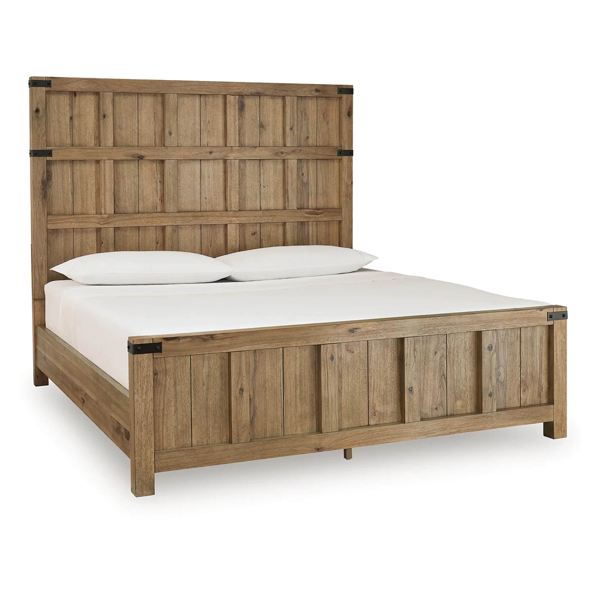 Ridgester - California King Panel Bed - Light Brown