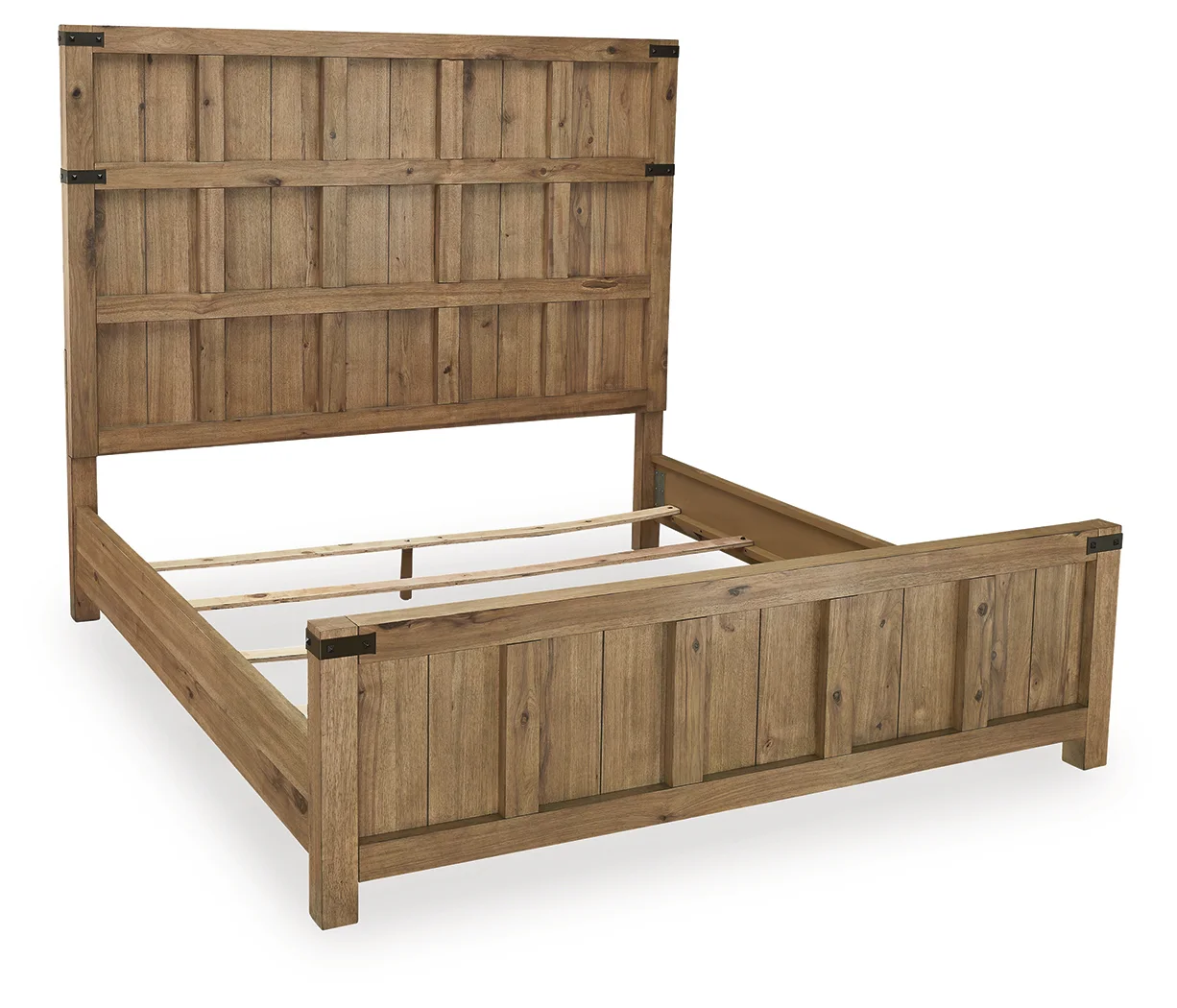 Ridgester - California King Panel Bed - Light Brown - Image 3