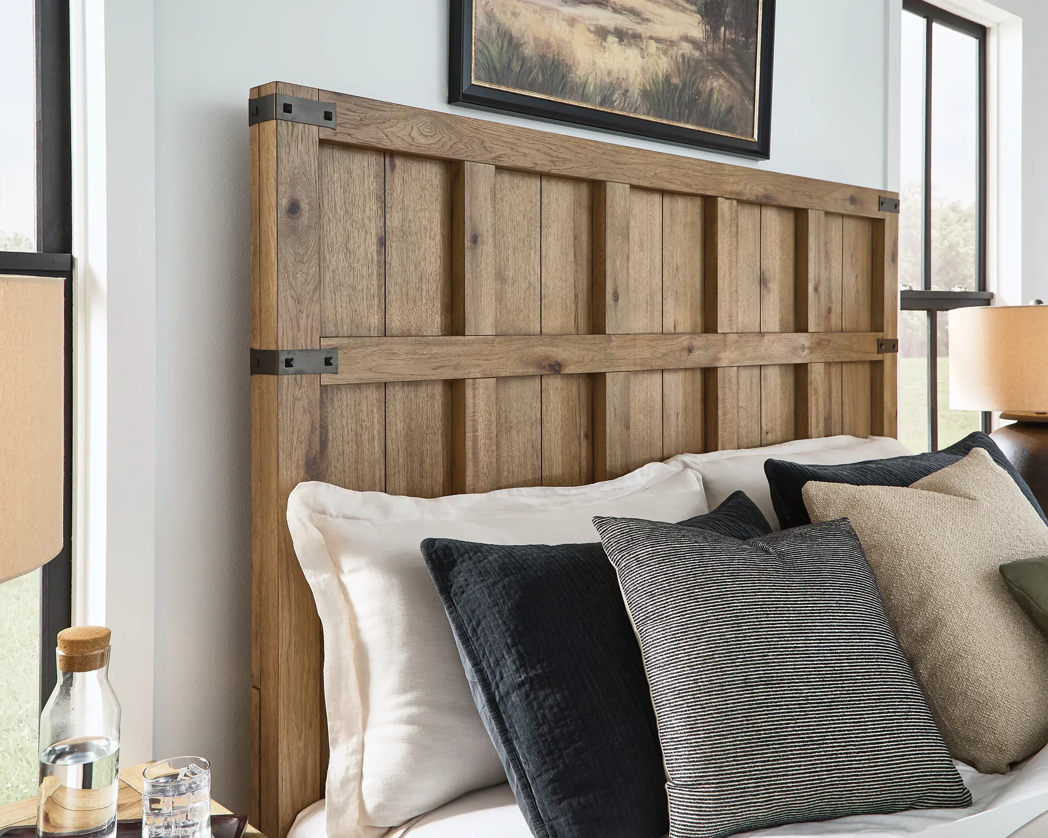 Ridgester - California King Panel Bed - Light Brown - Image 6
