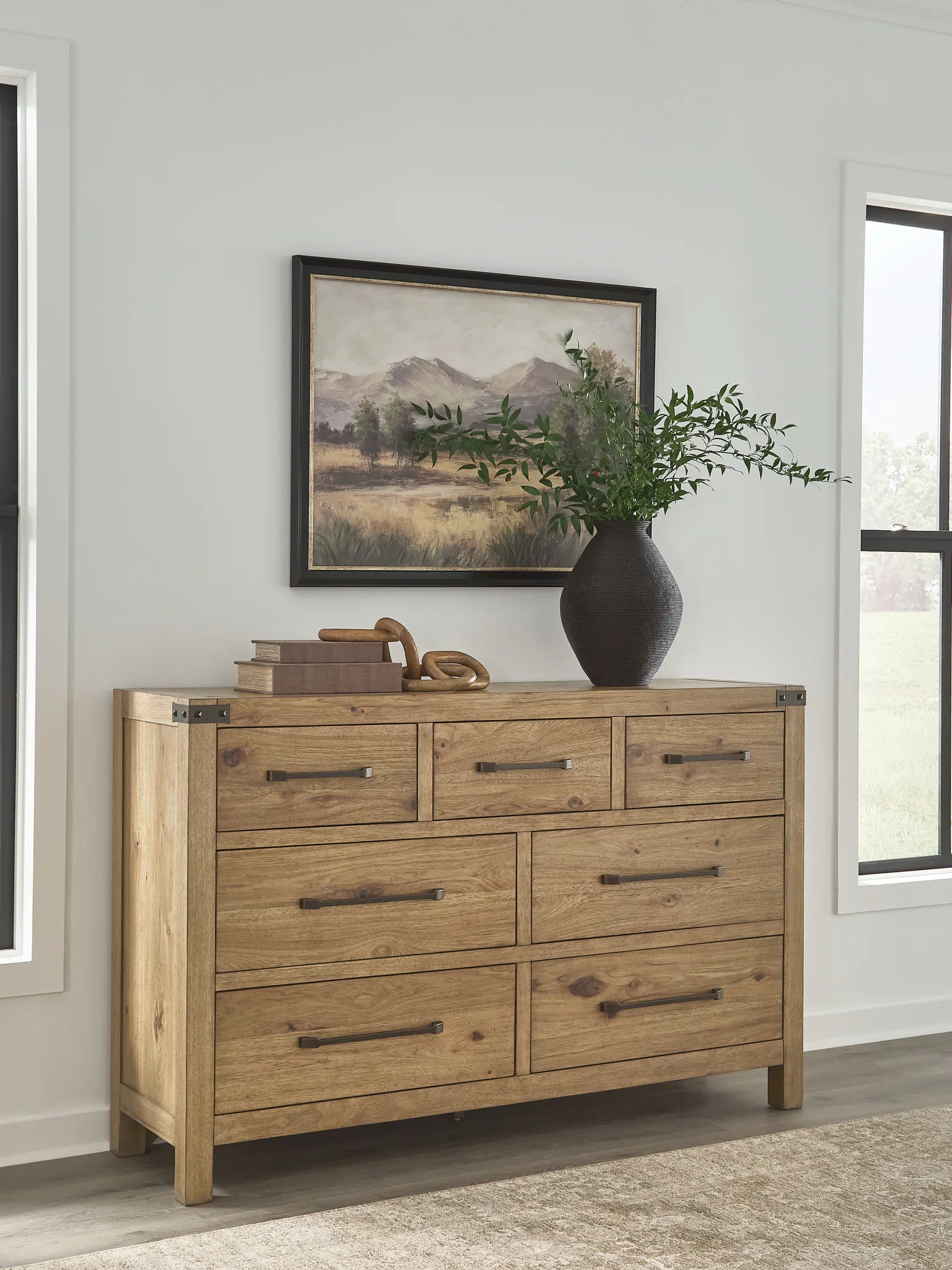 Ridgester - Dresser - Light Brown - Image 4