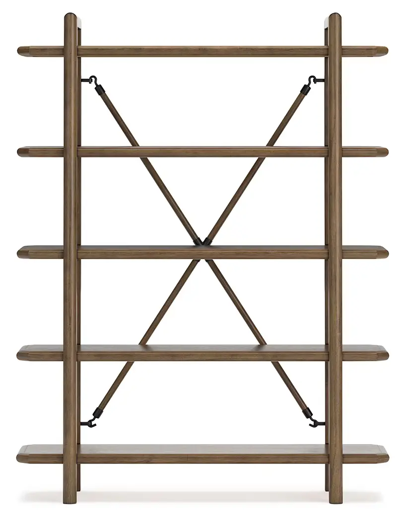 Roanhowe - Brown - Bookcase - Image 4