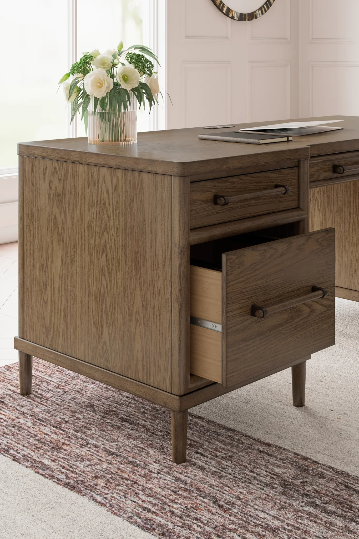 Roanhowe - Brown - Home Office Desk - Image 10