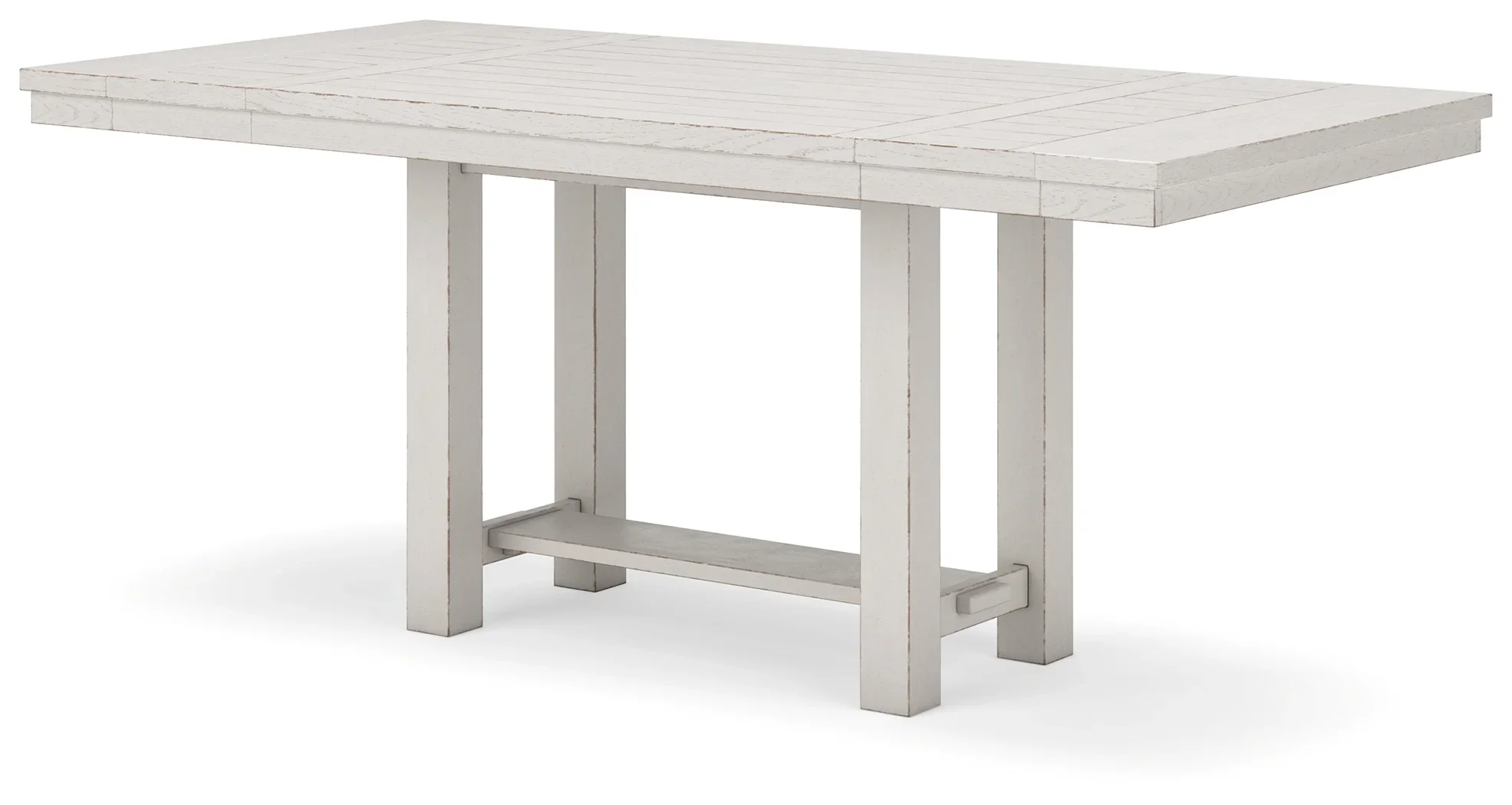 Robbinsdale - Antique White - 7 Pc. - Rectangular Counter Height Dining Extension Table, 6 Barstools - Image 3