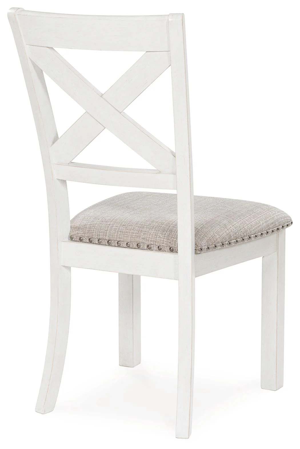 Robbinsdale - Antique White - 7 Pc. - Rectangular Dining Room Extension Table, 6 Upholstered Side Chairs - Image 5