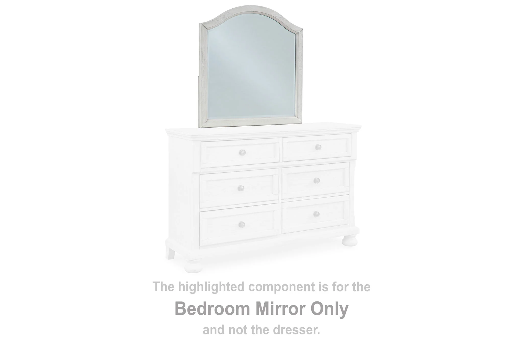 Robbinsdale - Antique White - Bedroom Mirror - Youth - Image 2