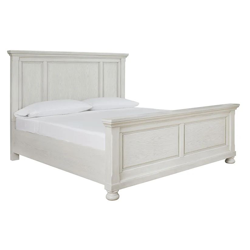Robbinsdale - Antique White - California King Panel Bed