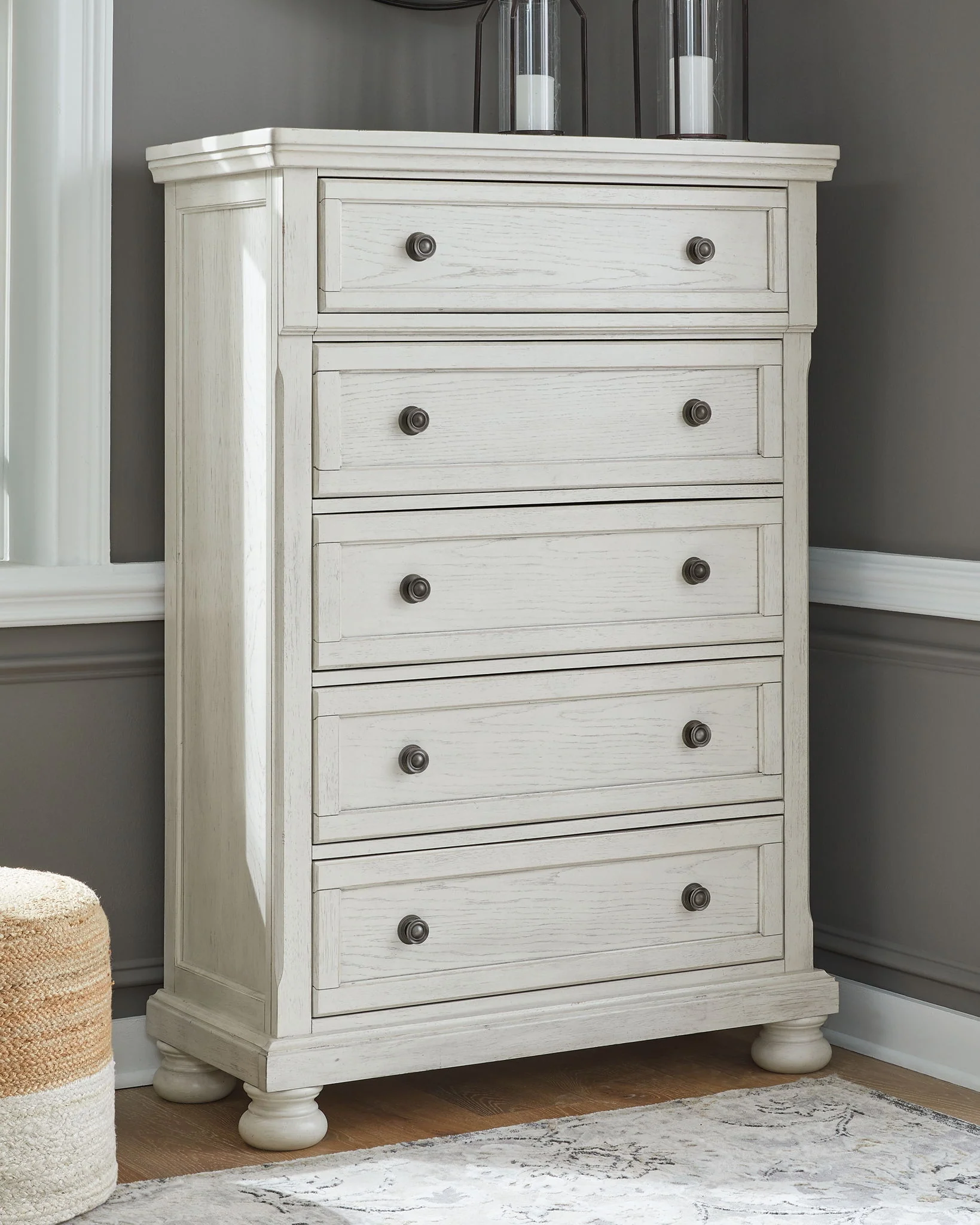 Robbinsdale - Antique White - Five Drawer Chest - Image 2