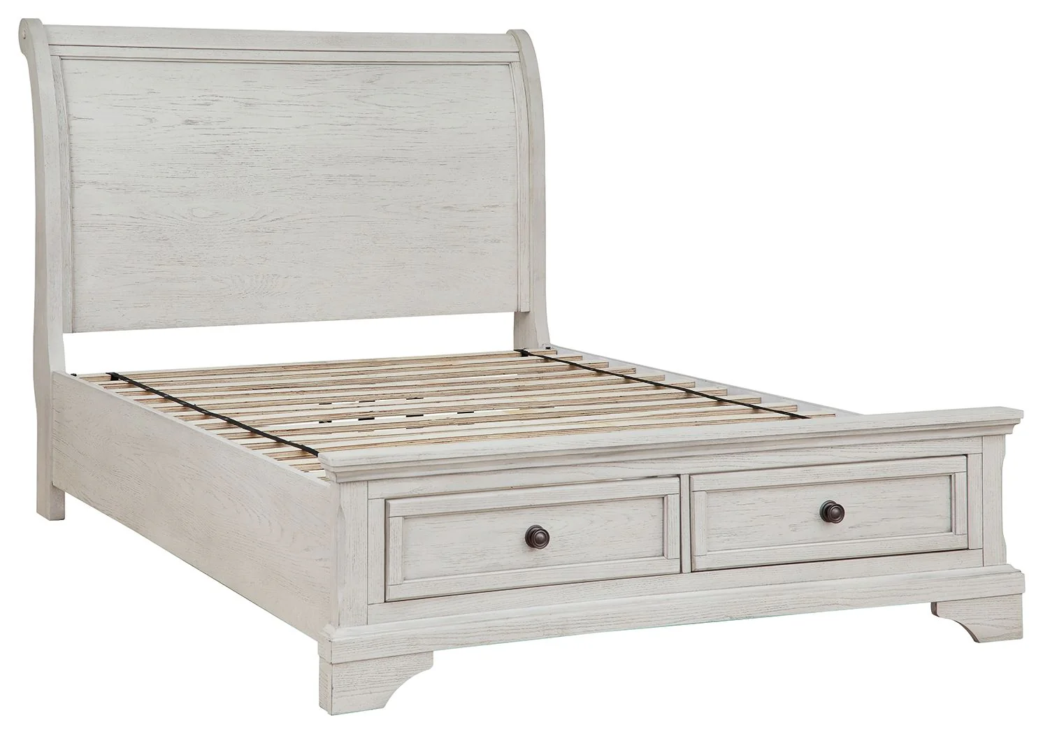 Robbinsdale - Antique White - Full Sleigh Storage Bed - Image 4