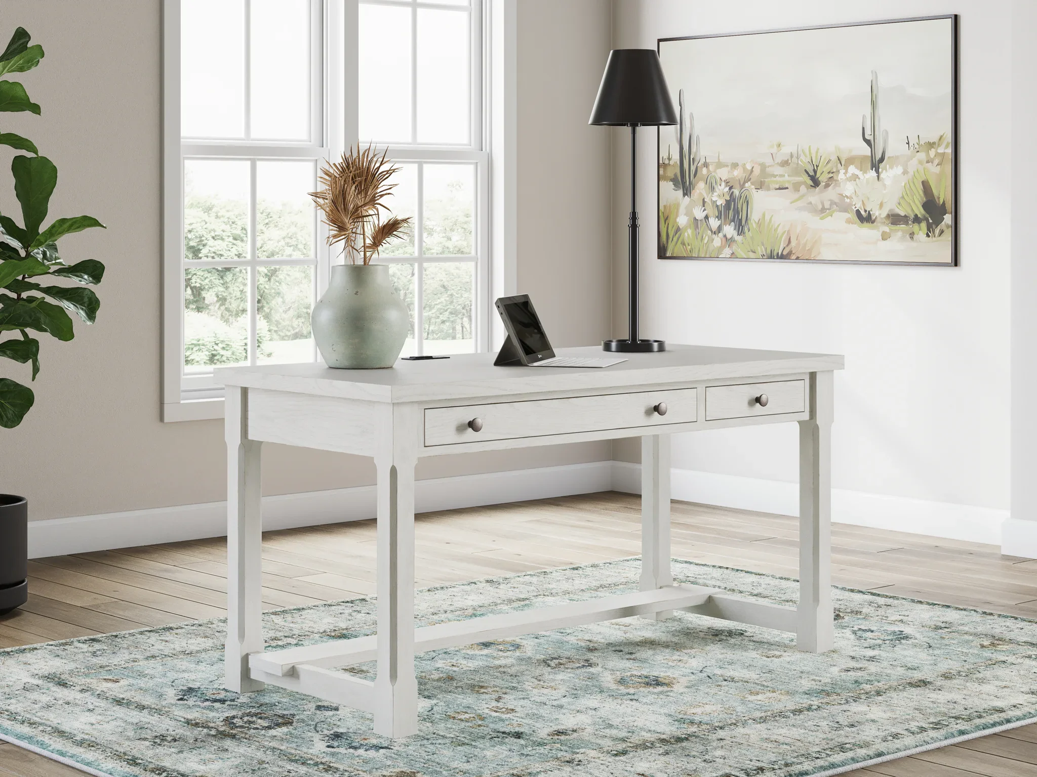 Robbinsdale - Antique White - Home Office Desk - Image 2