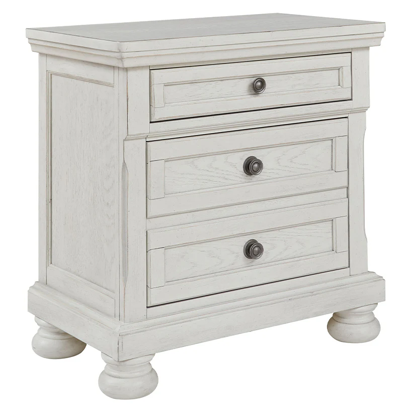 Robbinsdale - Antique White - Two Drawer Night Stand