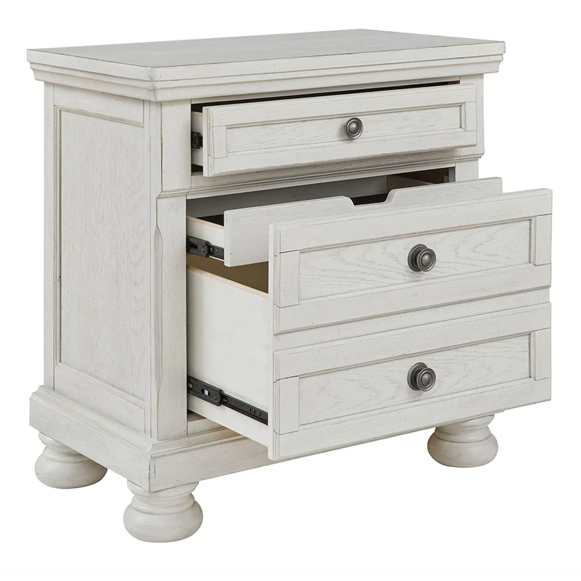 Robbinsdale - Antique White - Two Drawer Night Stand - Image 3