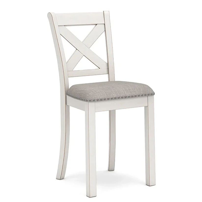 Robbinsdale - Antique White - Upholstered Barstool (Set of 2)