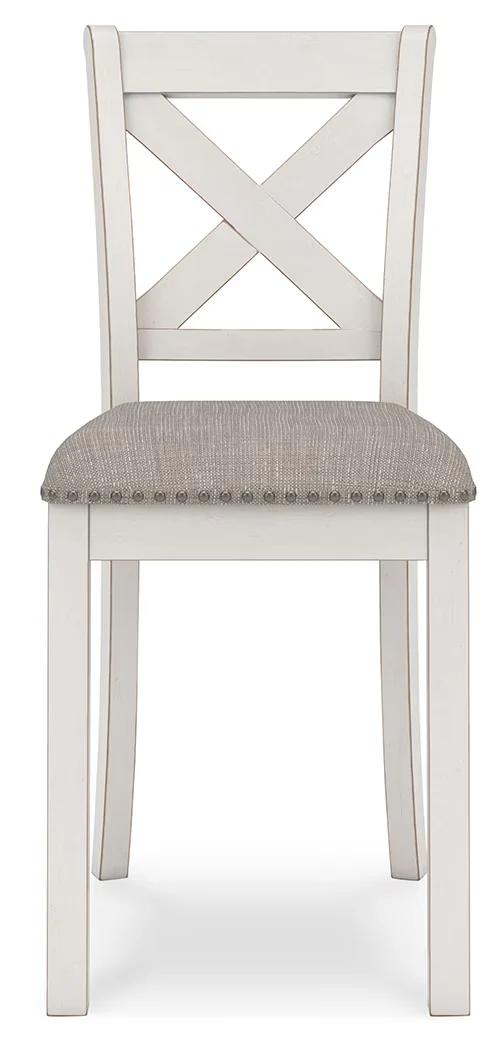 Robbinsdale - Antique White - Upholstered Barstool (Set of 2) - Image 4