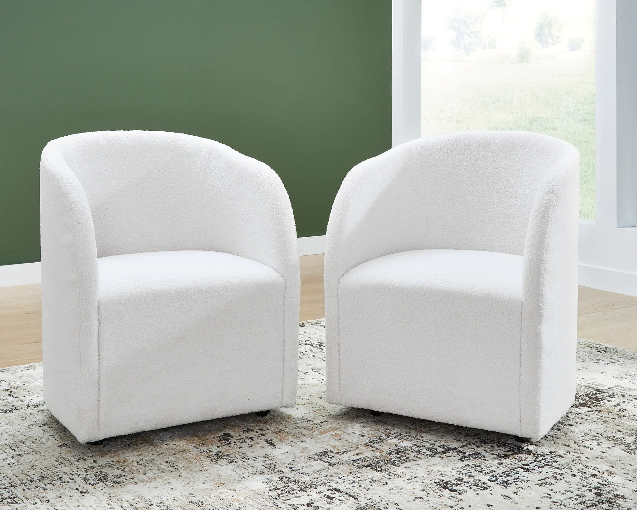 Rowanbeck - Ivory - Dining Upholstered Arm Chair (Set of 2) - Image 2