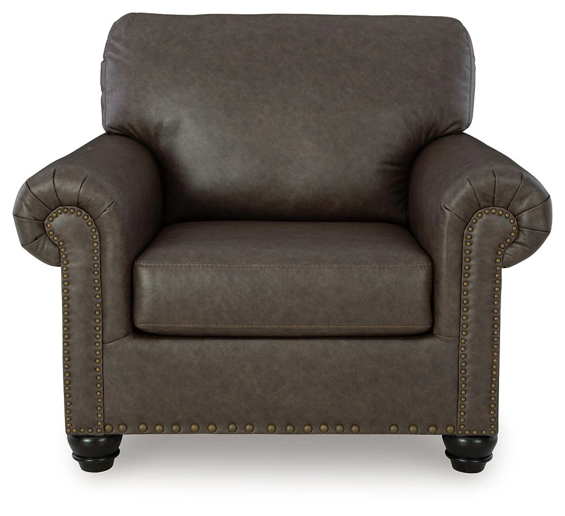 Roxmere - Umber - 2 Pc. - Chair, Ottoman - Image 4