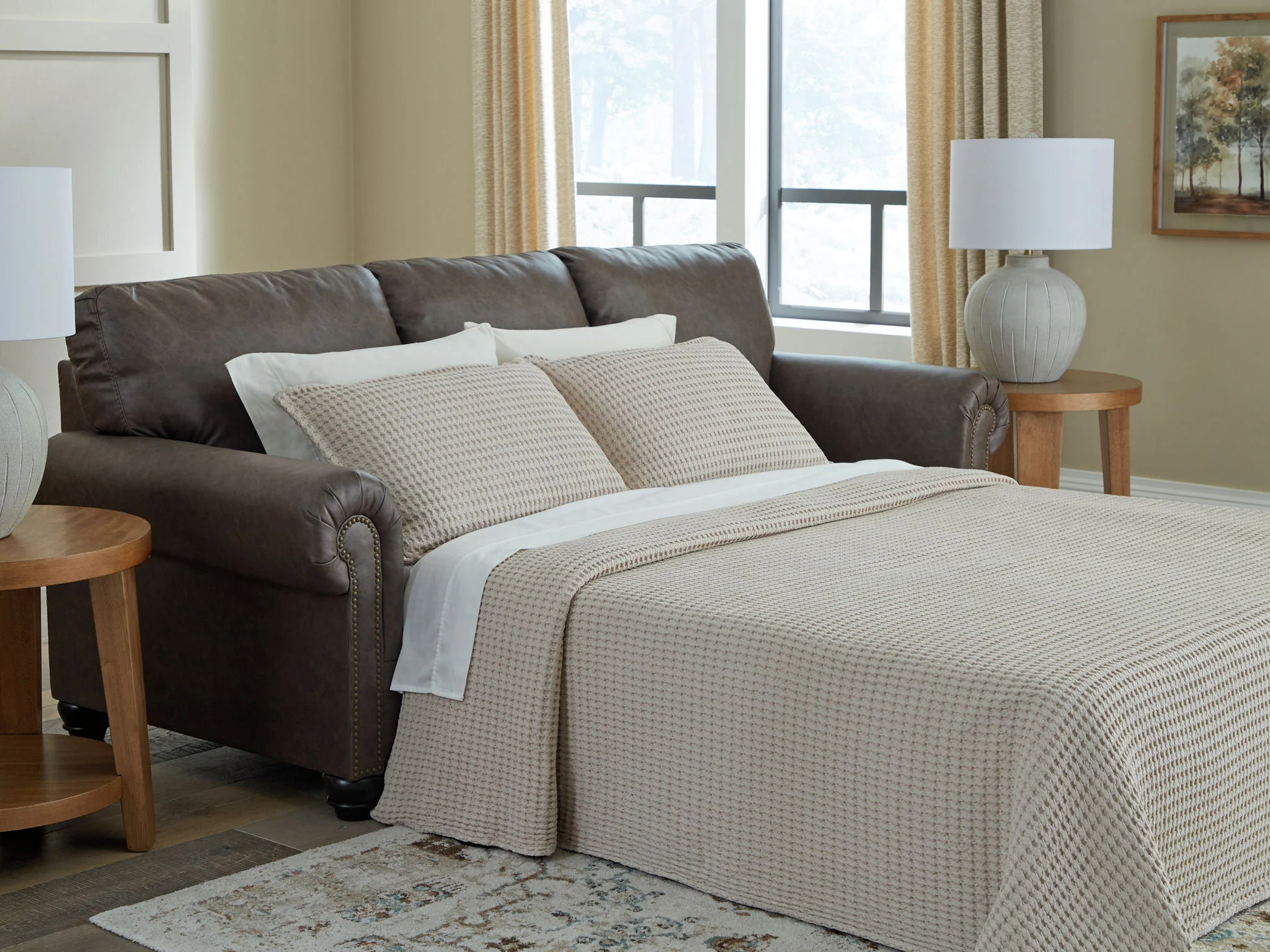 Roxmere - Umber - Queen Sofa Sleeper - Image 2
