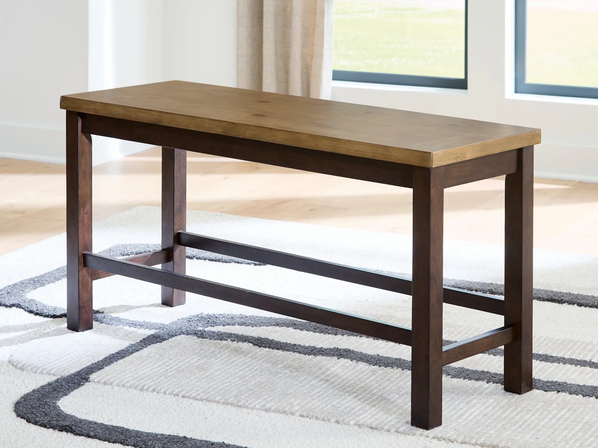Rylandeen - Light Brown / Dark Brown - Double Counter Height Bench - Image 2