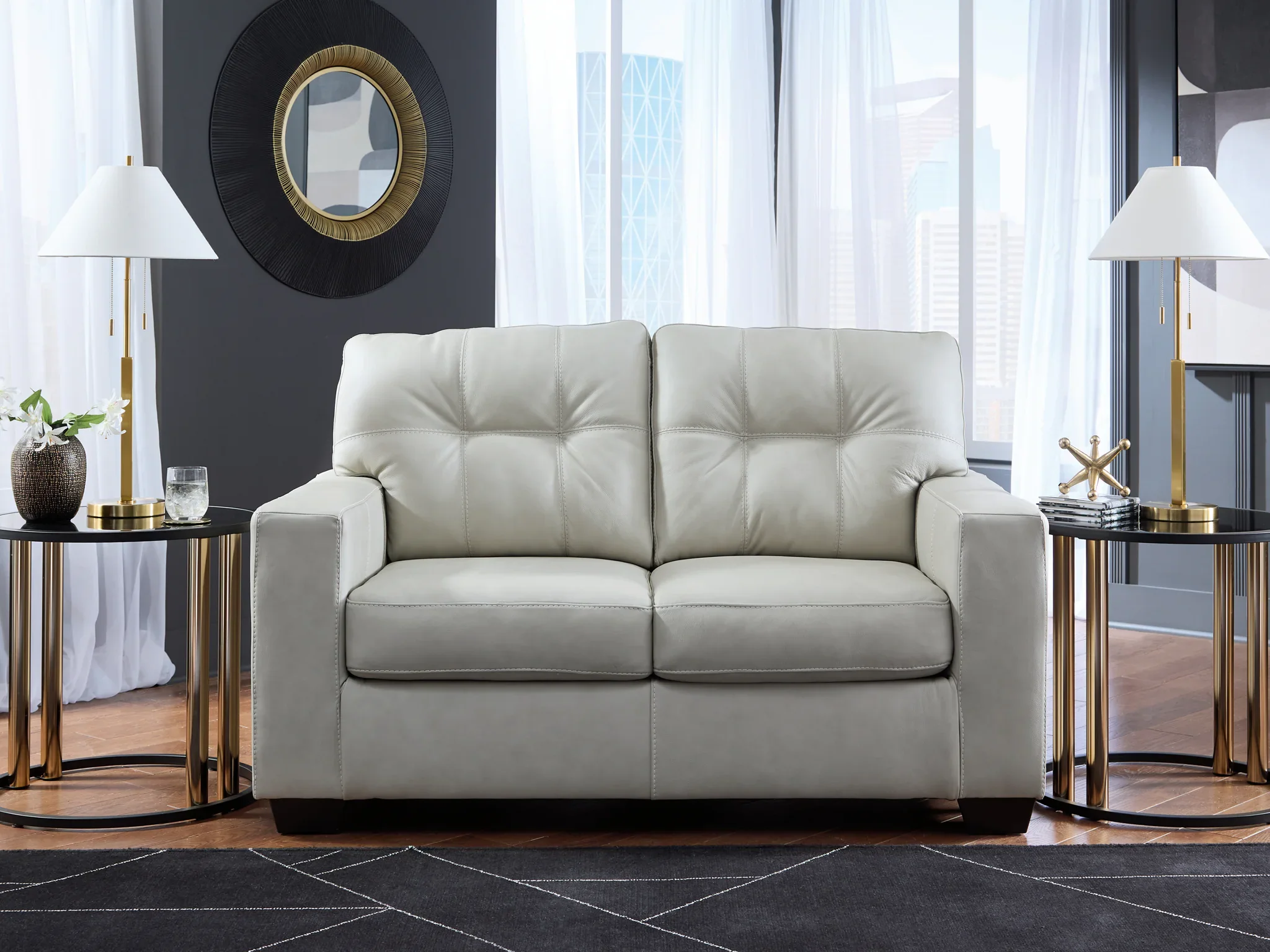 Santorine - 2 Pc. - Sofa, Loveseat - Bone - Image 5