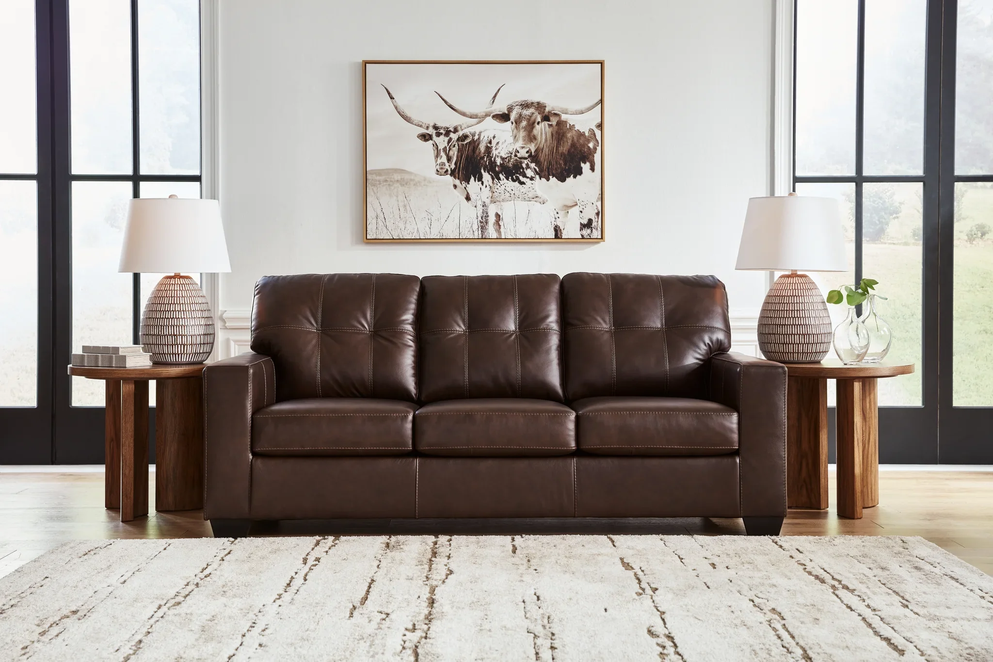 Santorine - Dark Brown - Queen Sofa Sleeper - Image 5