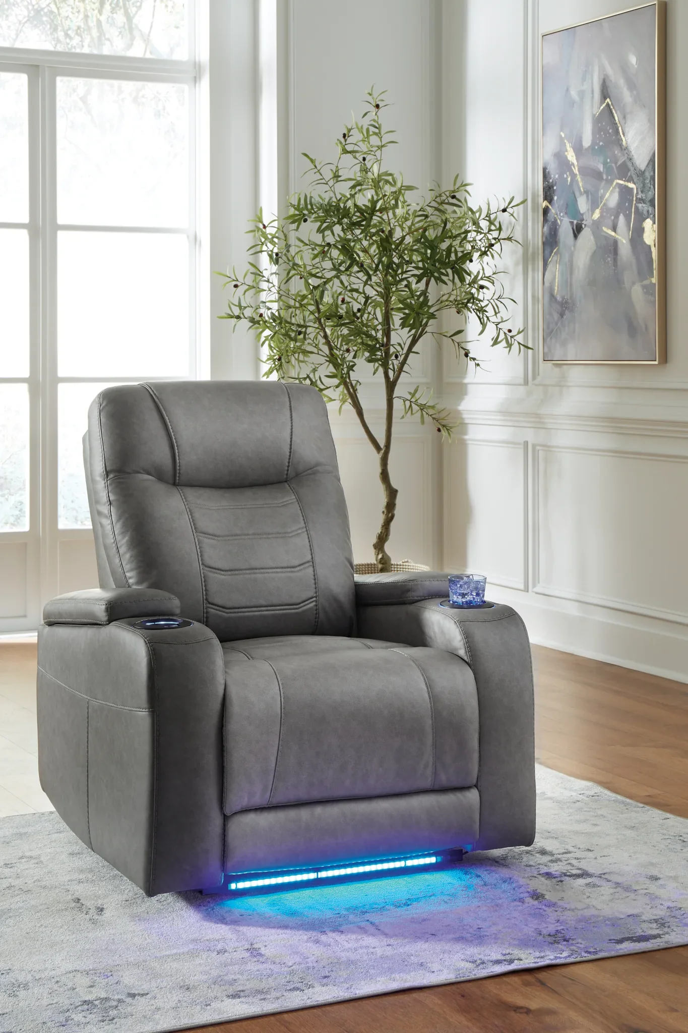 Schooner Rocks - Slate - Power Recliner / Adj Headrest - Image 2