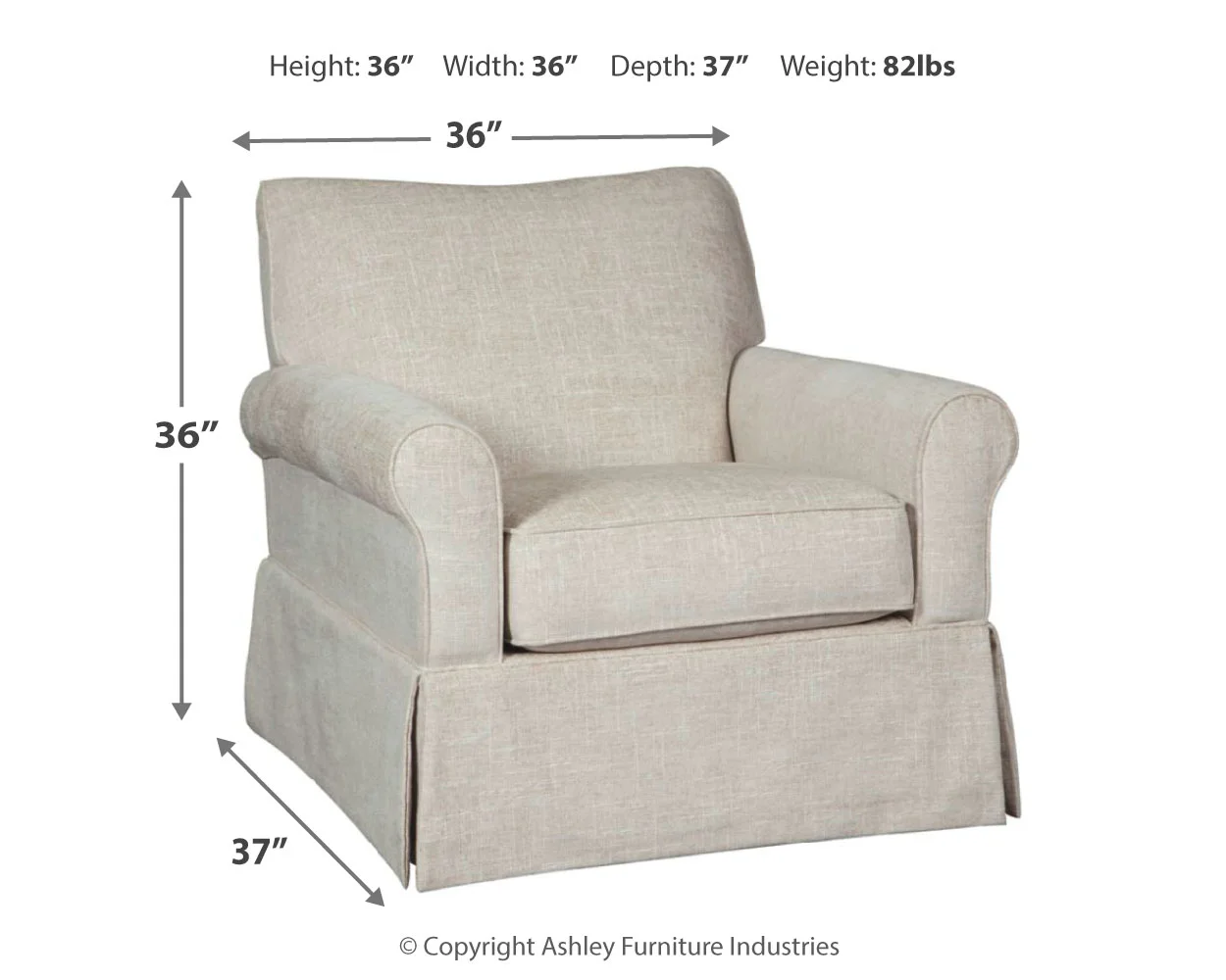 Searcy - Quartz - Swivel Glider Accent Chair - Image 4