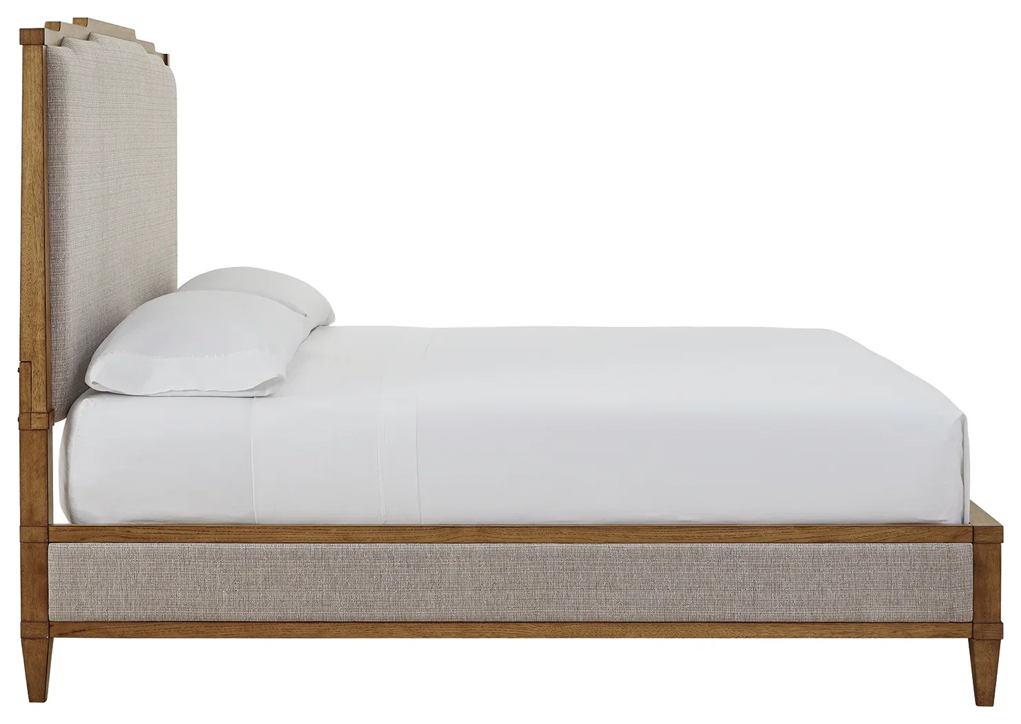 Sharlance - Light Brown - King Upholstered Panel Bed - Image 3