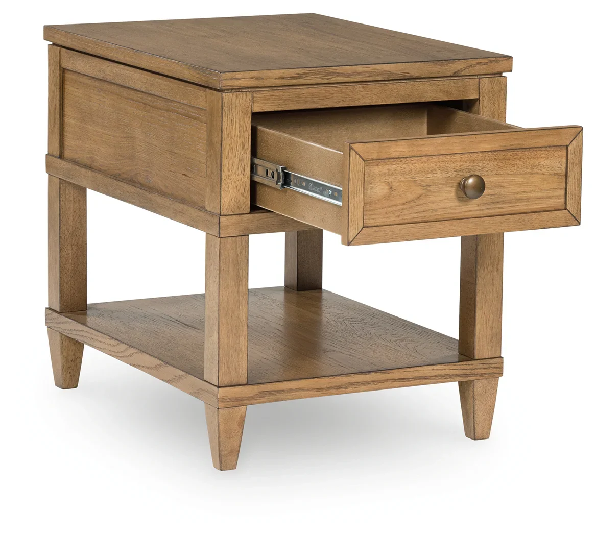 Sharlance - Light Brown - Rectangular End Table - Image 3