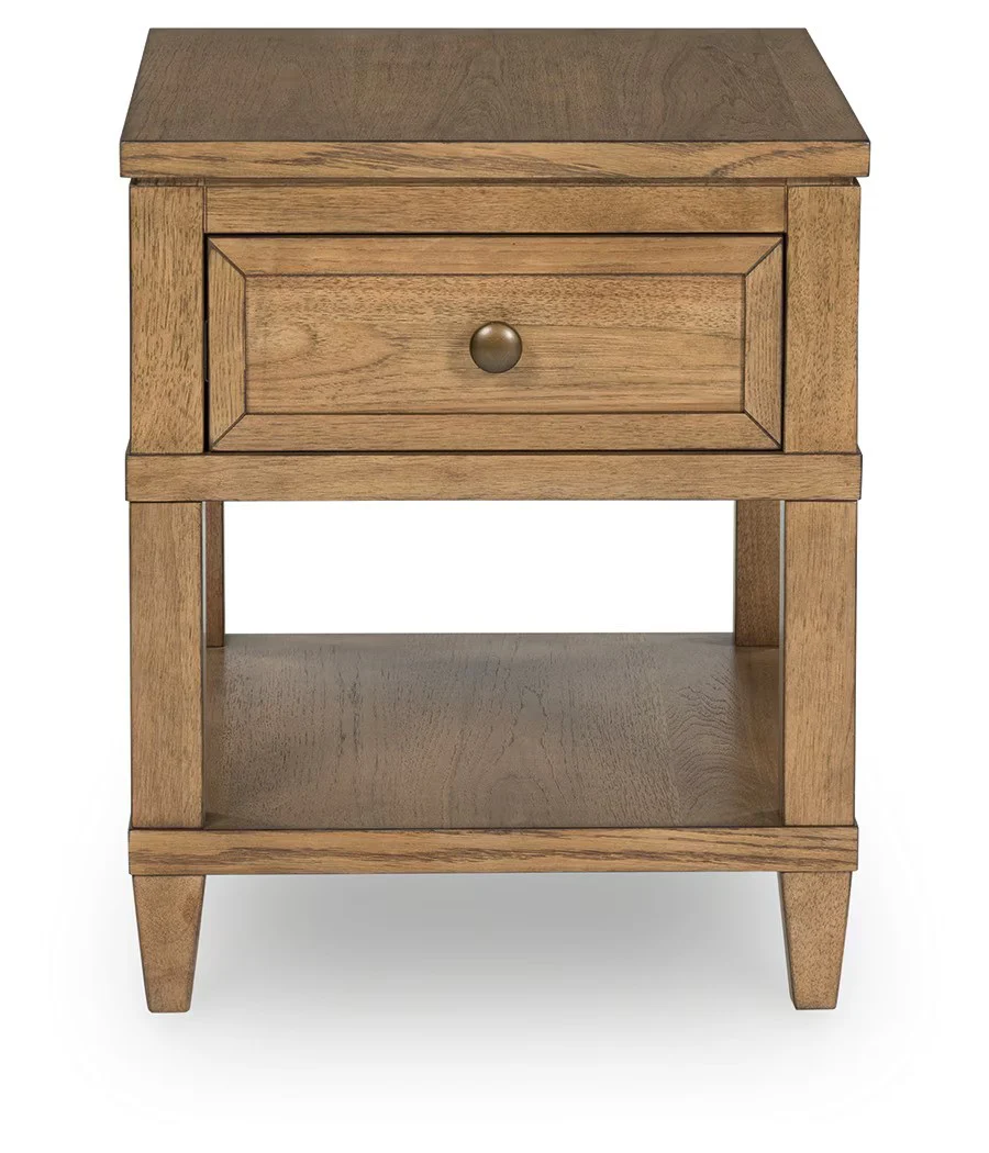 Sharlance - Light Brown - Rectangular End Table - Image 4