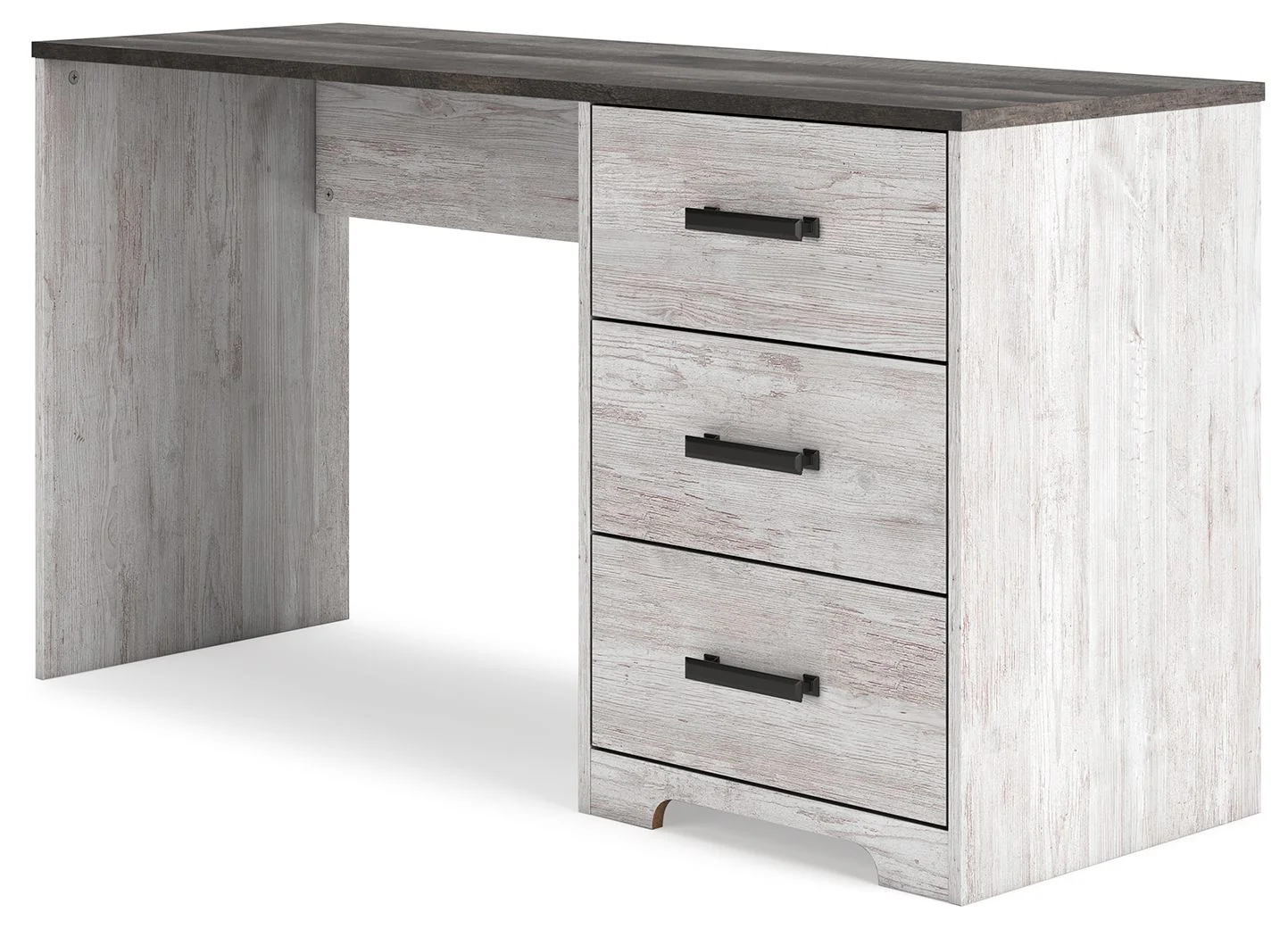 Shawburn - White / Dark Charcoal Gray - Home Office Desk - Image 3
